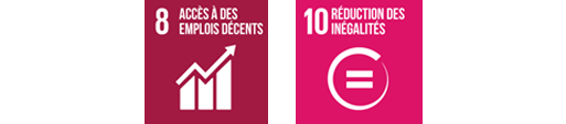 Objectifs de Développement Durable acces emploi decent reduction inegalie 8 10